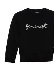 Children's Feminist Sweater - Black