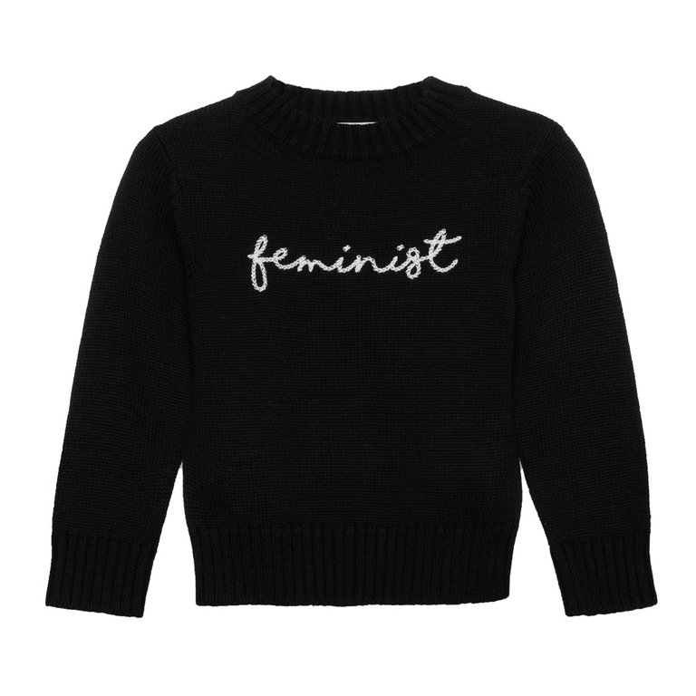 Children's Feminist Sweater - Black
