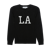 Los Angeles 'LA' Crewneck Sweater -  Black