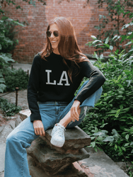Los Angeles 'LA' Crewneck Sweater