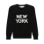 New York Crewneck Sweater - Black