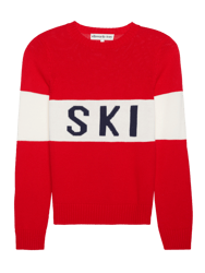 Red Block SKI Sweater - Red