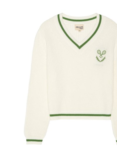 Ellsworth + Ivey Varsity Tennis Club V-Neck Sweater product