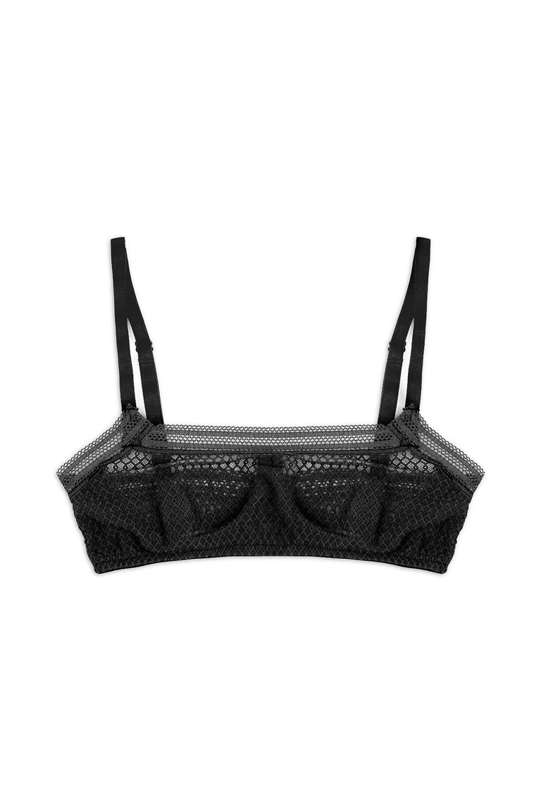 Kaia Underwire Bandeau Bra - Black