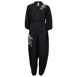 Lily Of The Valley Jumpsuit - Black