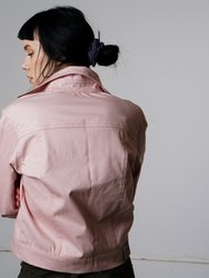 Basic Denim Jacket - Blush