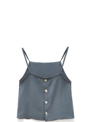 Linen Camisole - Teal