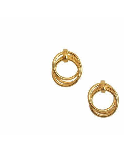 EM Basics Trinity Loop Earrings - Gold product