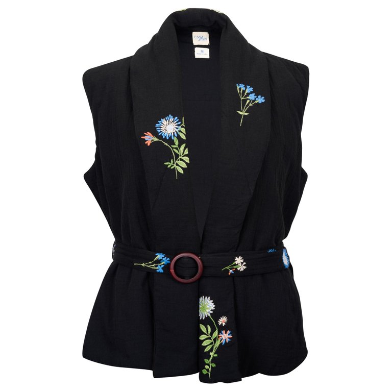 Lily Of The Valley Puff Jacket - Black