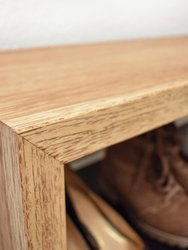 Waterfall Grain Entryway Wood Storage Bench