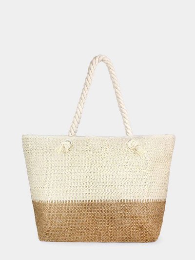 Embellish Your Life 2 Tone Straw Beach Tote product