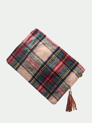 3 -In-1 Tartan Plaid And Houndstooth Cross Body Bag