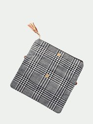 3 -In-1 Tartan Plaid And Houndstooth Cross Body Bag