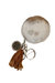 Authentic Fur Keychain With Upcycled Charm - Brown
