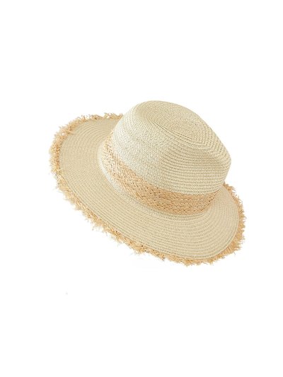 Embellish Your Life Braided Straw Fringed Panama Hat product