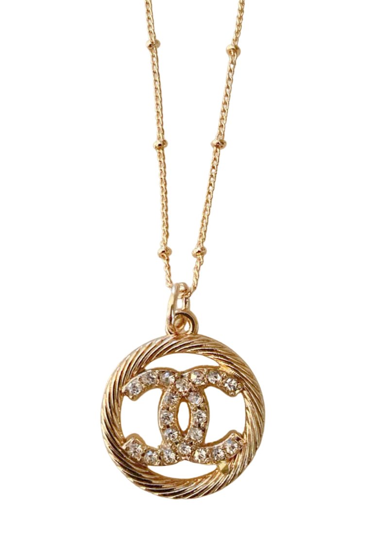 CZ Pendant Necklace - Gold