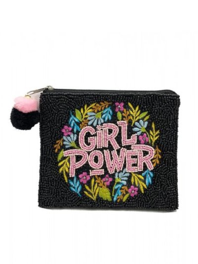 Embellish Your Life Girl Power Beaded Pouch Bag product