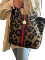 Little Leopard With Striped Band And Bee Tote Bag - Multi