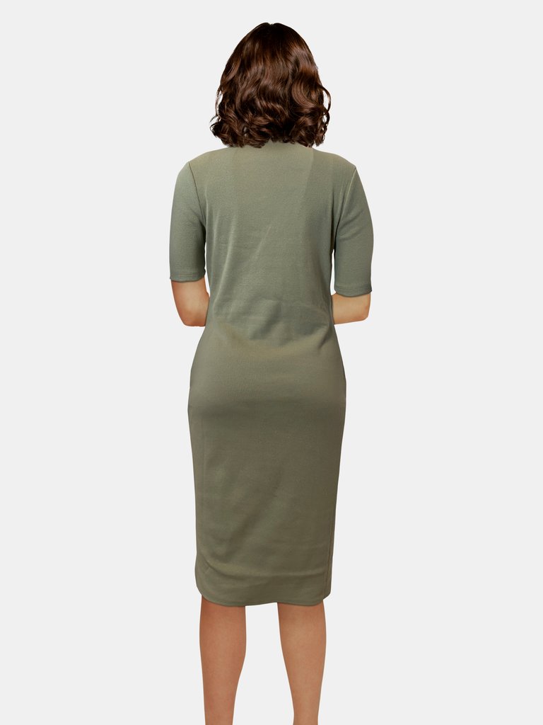 Ella Knit Dress - Green