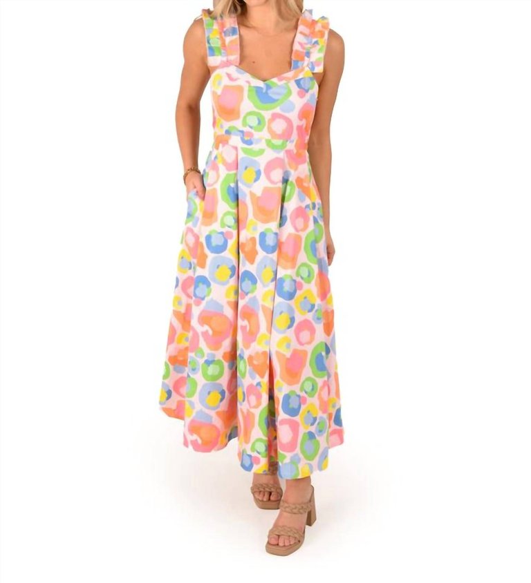 Empire Maxi Dress In Candy Cheetah - Candy Cheetah