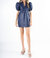 Hampton Mini Dress In Navy Ostrich