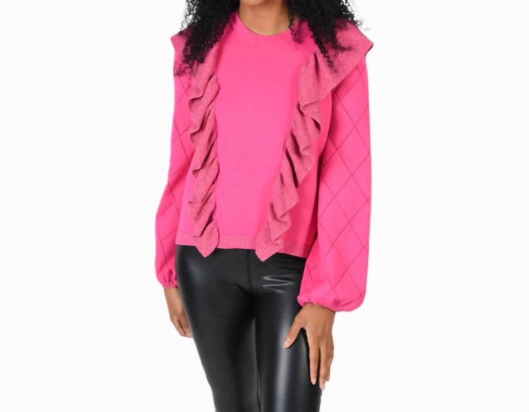 Lilian Sweater In Fuschia - Fuschia