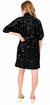 Poppy Sequin Velvet Dress In Black