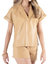 Rhett Vegan Leather Top In Lark Camel