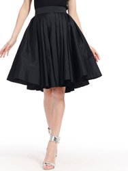 Classic Colors Taffeta Party Skirt - Black