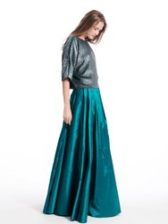 Sequin Blouson With Dolman Sleeves