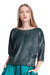 Sequin Blouson With Dolman Sleeves