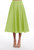 Suntan A-Line Taffeta Midi Skirt