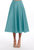 Suntan A-Line Taffeta Midi Skirt