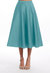 Suntan A-Line Taffeta Midi Skirt