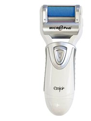 Micro Pedi White Callus Remover With Extra Coarse Roller & Cleaning Brush (AP-3RPS) - White