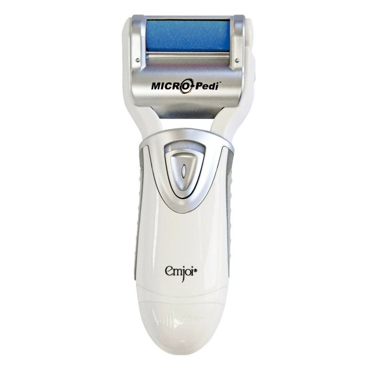 Micro Pedi White Callus Remover With Extra Coarse Roller & Cleaning Brush (AP-3RPS) - White