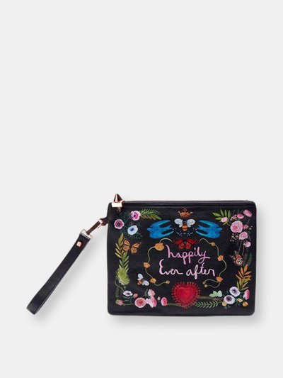 Emm Kuo Paloma Pouch - Happily Ever After - Black Napa product