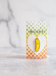 Adorable Banana Emojibator™ Pin - Yellow