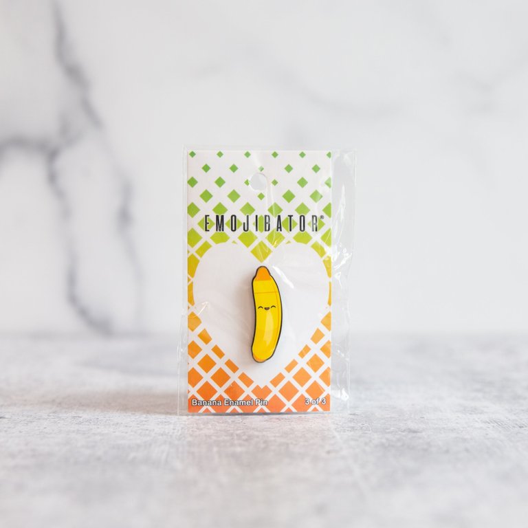 Adorable Banana Emojibator™ Pin - Yellow