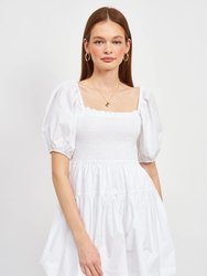 Aarya Mini Dress - Off-White