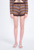 Adriana Knit Shorts - Dark Brown Multi