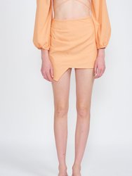 Amira Mini Skirt - Apricot