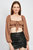 Blakely Crop Top - Brown