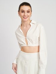 Briar Cropped Top - Off-White