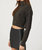 Cable Knit Turtleneck Cropped Sweater In Black