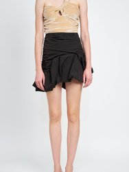 Dennise Mini Skirt - Black