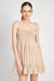 Dream Babydoll Dress - White/Tan