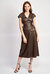 Elisa Midi Dress - Dark Brown