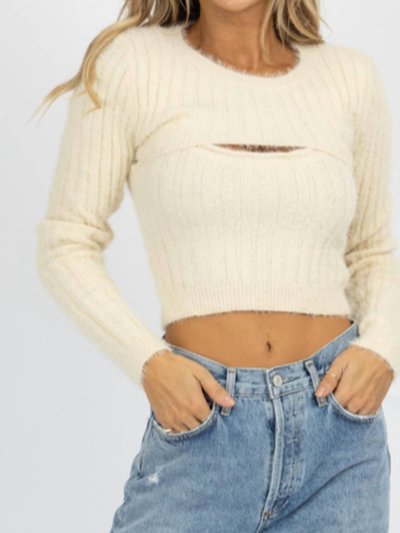 Emory Park Fuzzy Two Piece Sweater Top product