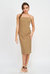 Genesis Midi Dress - Light Brown